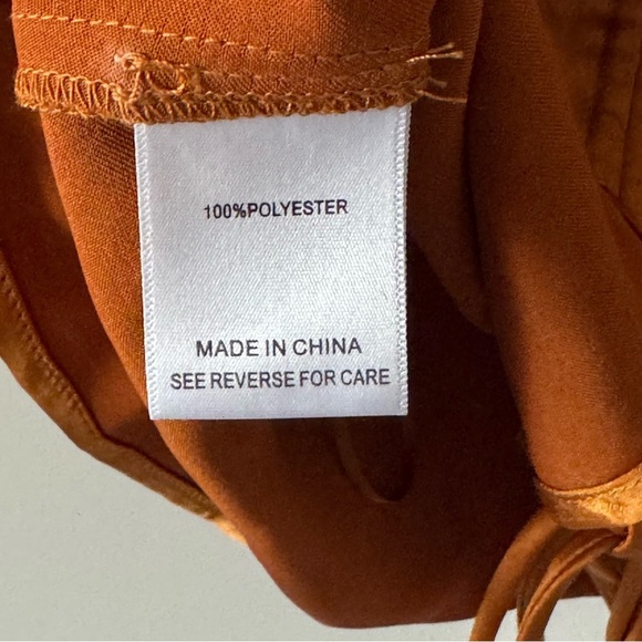 LUCY PARIS GATHERED TOP SIZE XS BRONZE / BURNT ORANGE - Picture 6 of 9